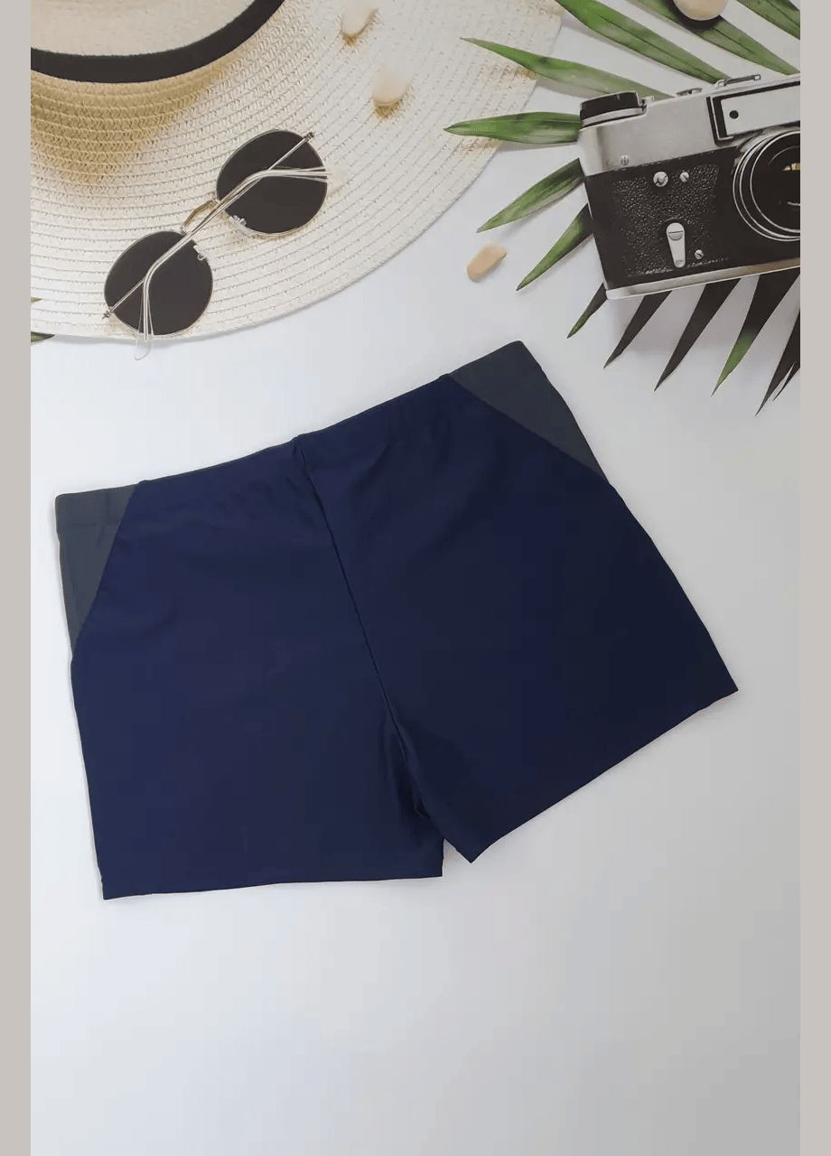 Мужские темно-синие спортивные, пляжные мужские купальные боксеры шорты No Brand