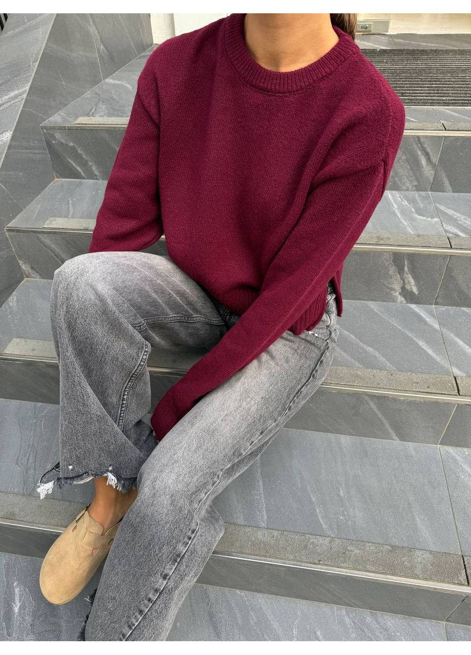 Бордовый демисезонный женский свитер Asi.Store.ua