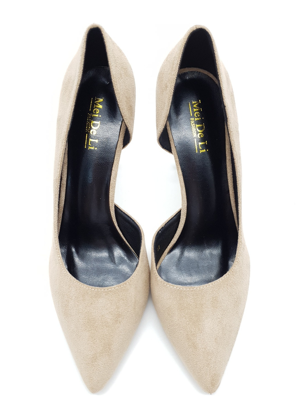 Жіночі туфлі бежеві екозамша MD-14-1 25,5 см (р) Mei De Li (259299721)