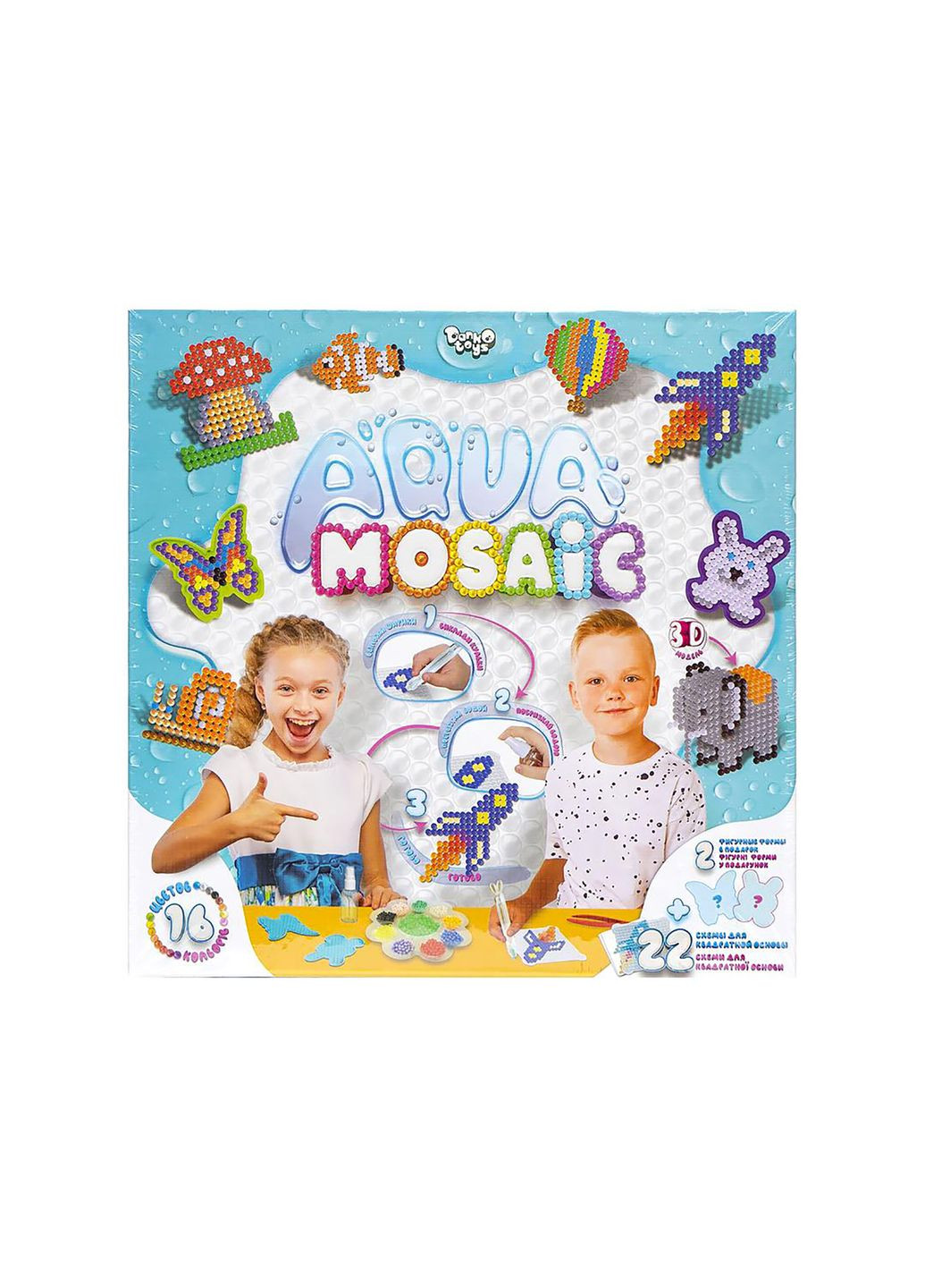 Креативна творчість "Aqua Mosaic" колір різнокольоровий ЦБ-00196221 Danko Toys (295272734)