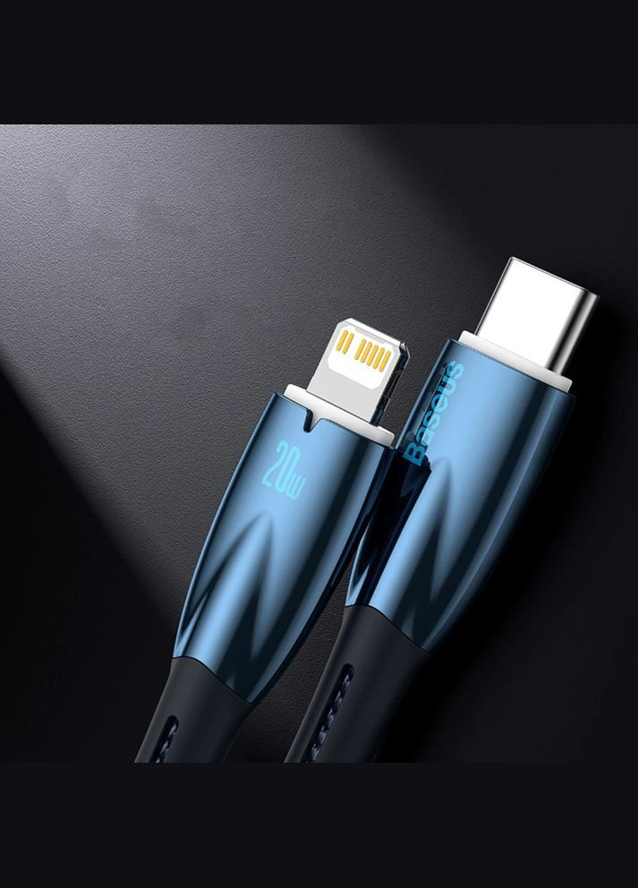 Кабель Glimmer Series 1 m USB Type-C 100W CADH000403 голубой Baseus (280876852)