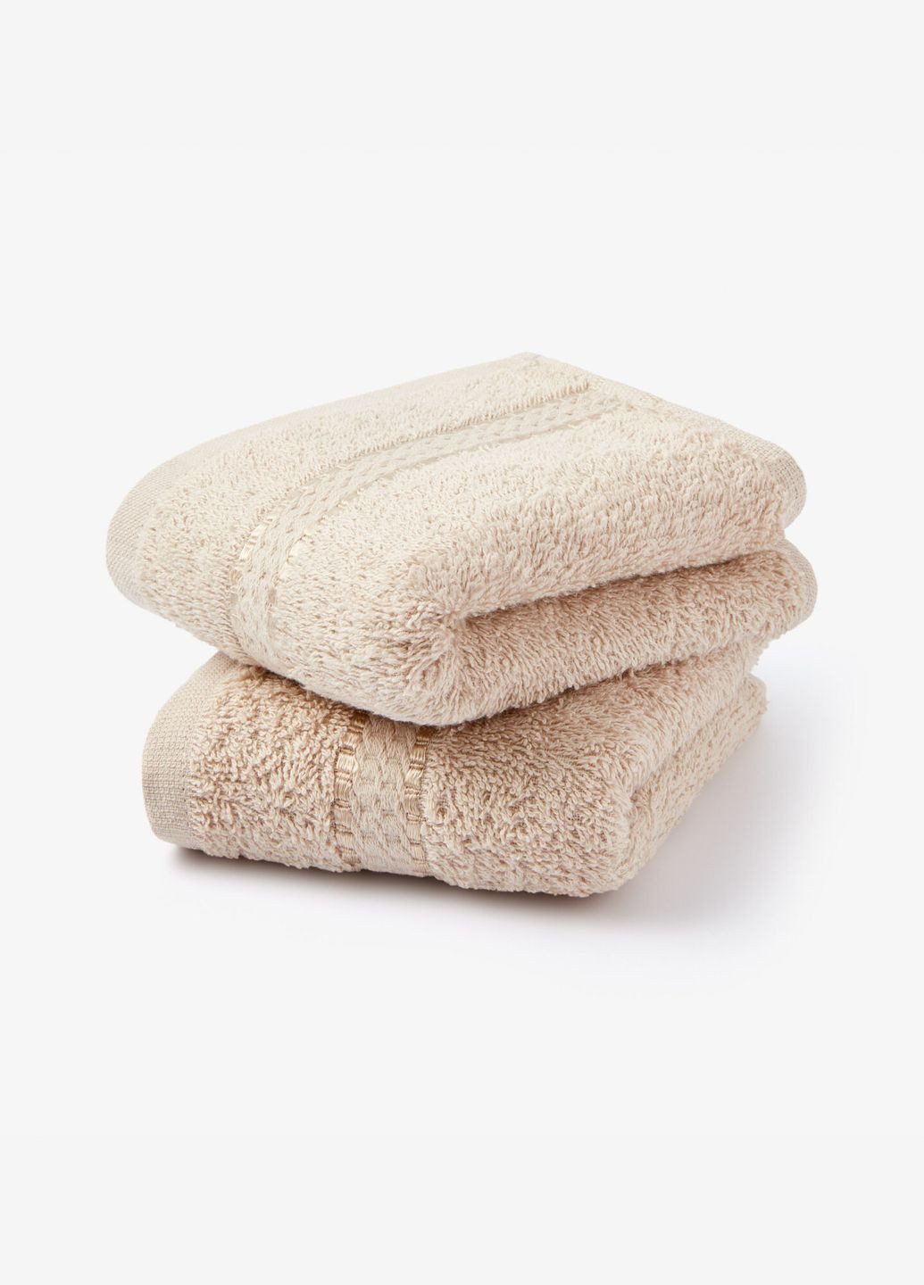 Набор 2 кремовых полотенец, 100% хлопок. Pepco (316061750)