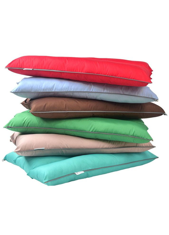 Подушка валик трансформер 40х60х10 для путешествий, дорожный, для отдыха на природе, салат IDEIA (318506446)