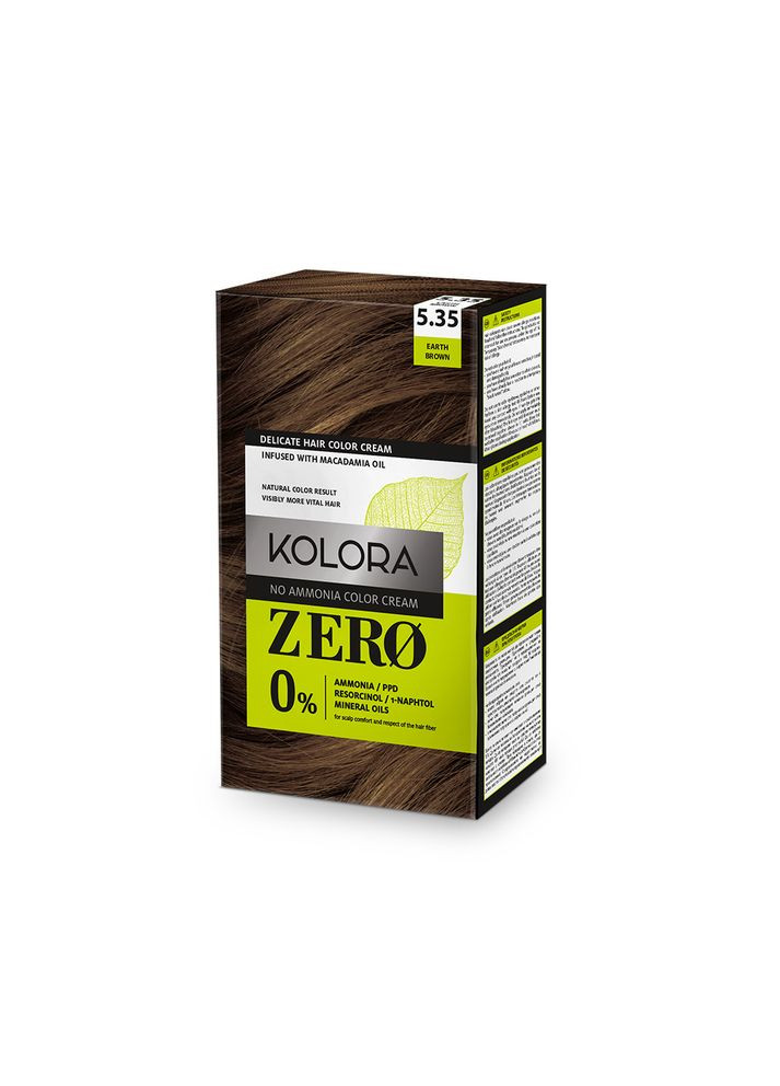 Фарба для волосся KOLORA ZERO 5.35 земляний коричневий, 60 мл. Aroma (292559331)