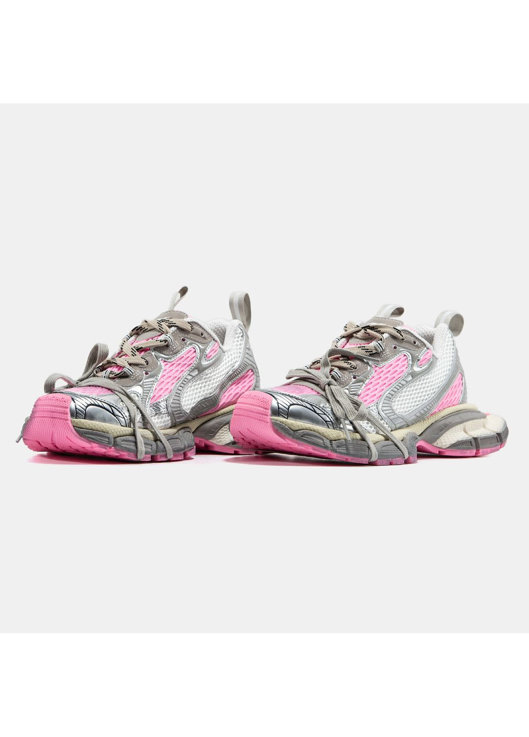 Кросівки жіночі Balenciaga 3XL Silver Pink | Баленціага 3XL рожеві No Brand рожеві демісезони (367086413)