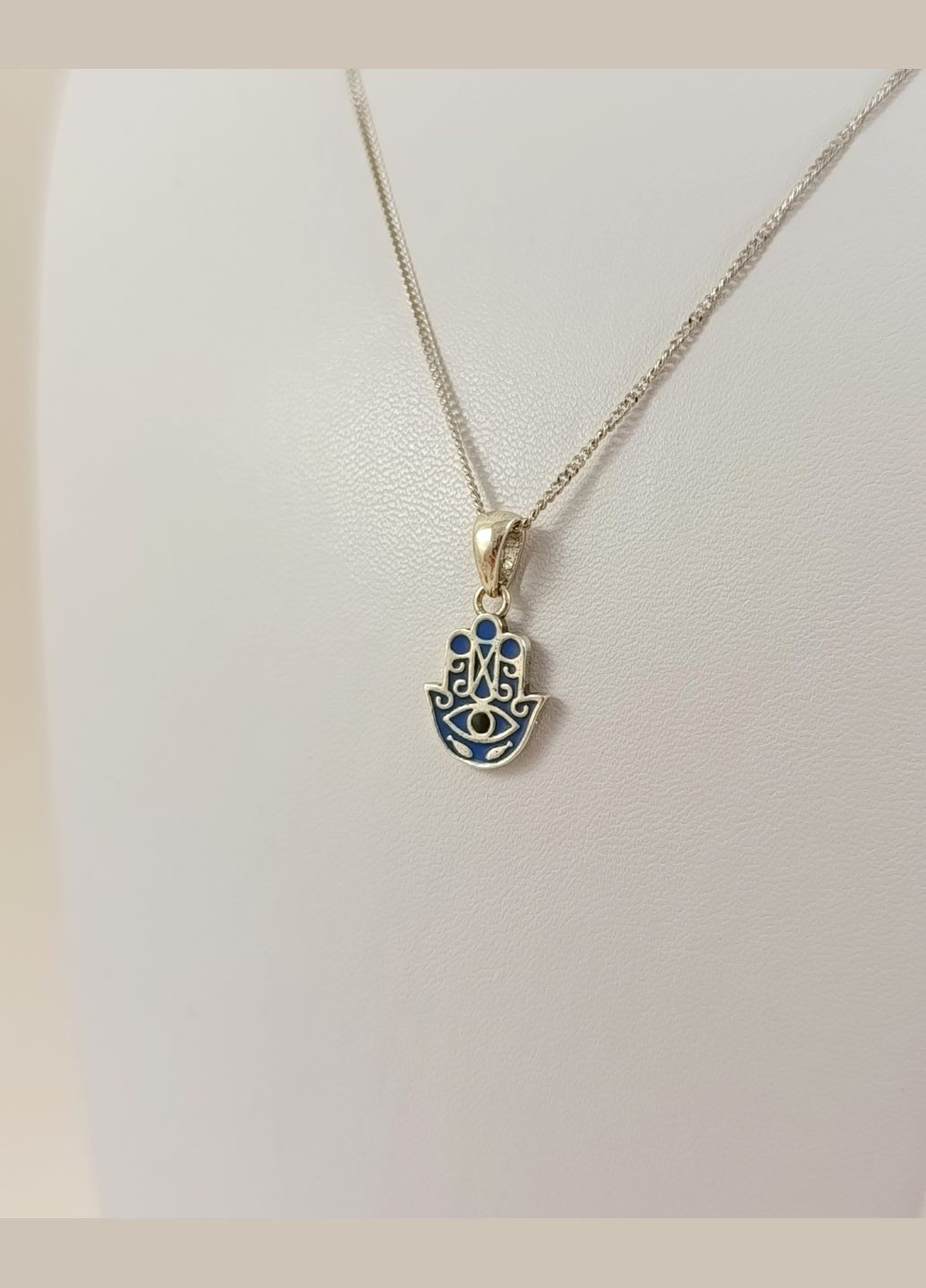 Срібна підвіска "Хамса (Рука Фатіми)" з оком HMS/м-01 No Brand Підвіска (328082586)