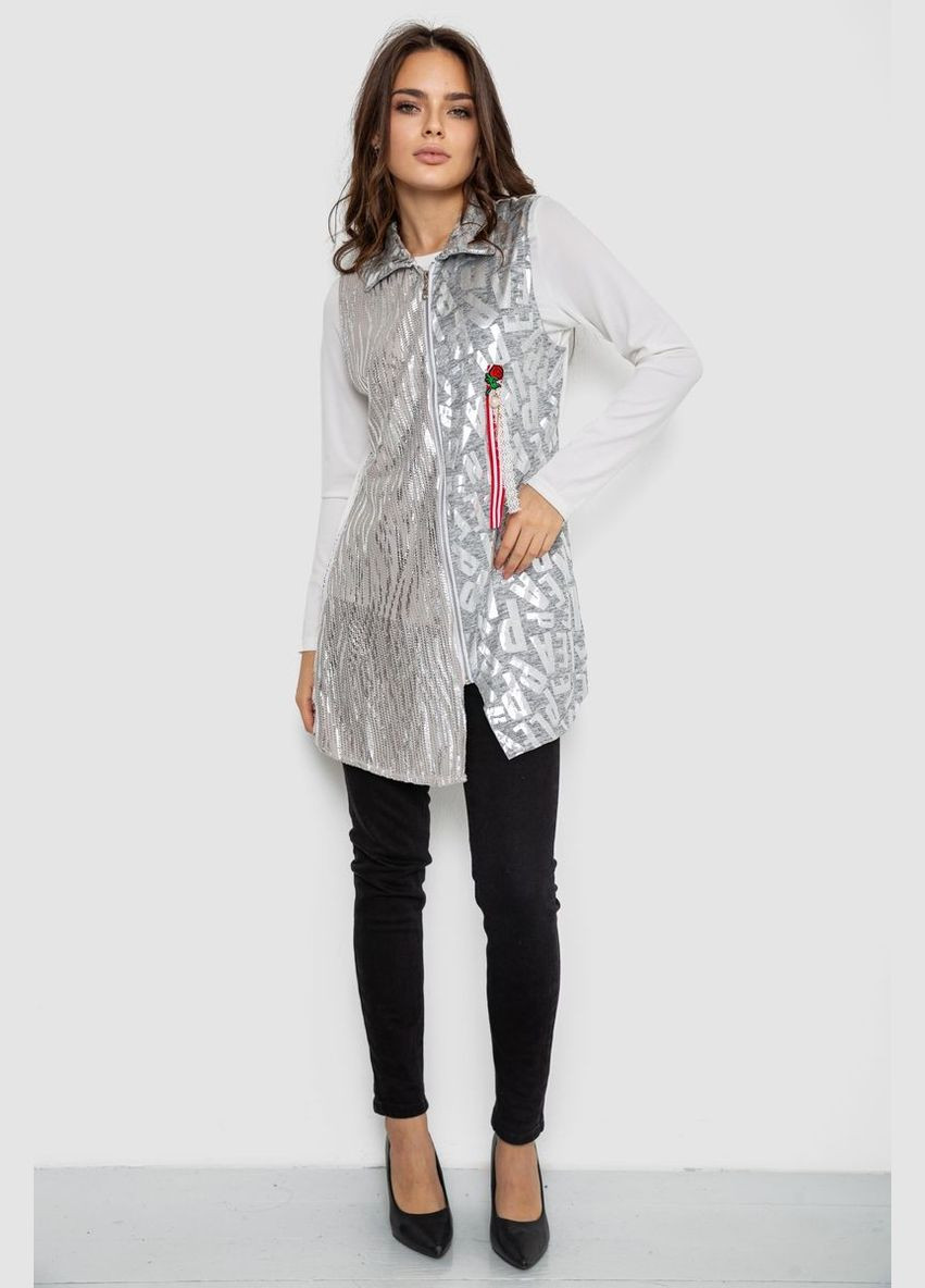 Сіра святковий сукня на блискавці в комплекті з лонгслівом Ager з малюнком