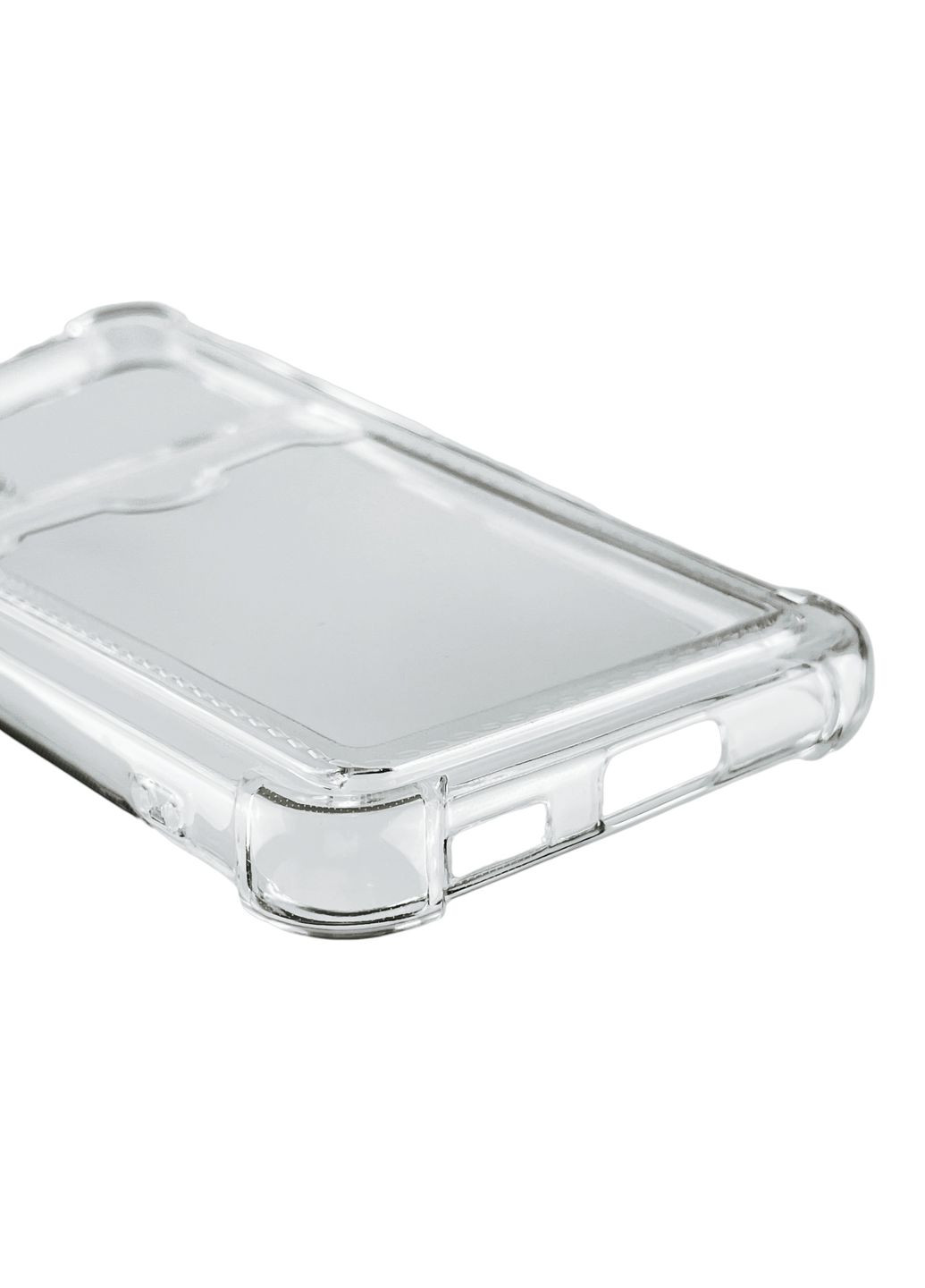 Чехол для Galaxy S22 SM-S901B с бронь углами с карманом для карточек k-pop на самсунг с22 прозрачный Samsung (366021001)