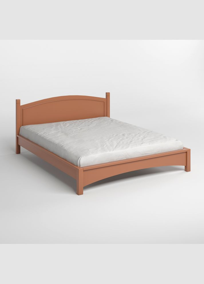 Двуспальная деревянная кровать Мангеттен Н (RAL8025) 140х200 см (MBG-3426) Mebigrand (368282019)