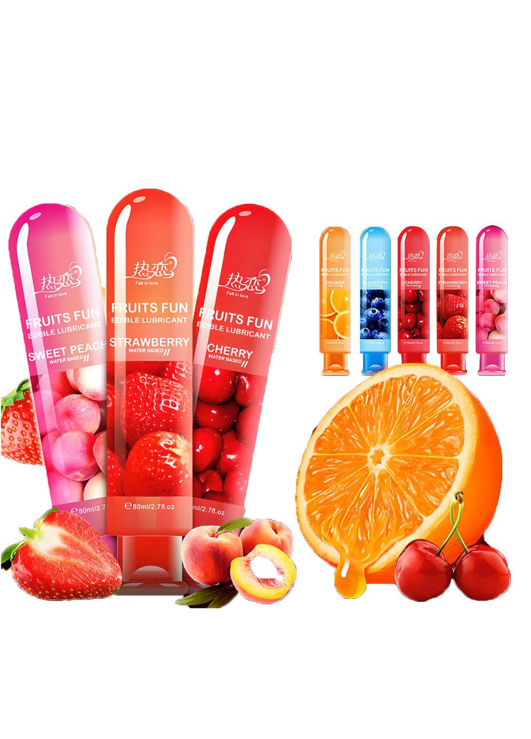 Інтимна змазка для орального сексу зі смаком апельсину 80 ml HBM Group (284279096)