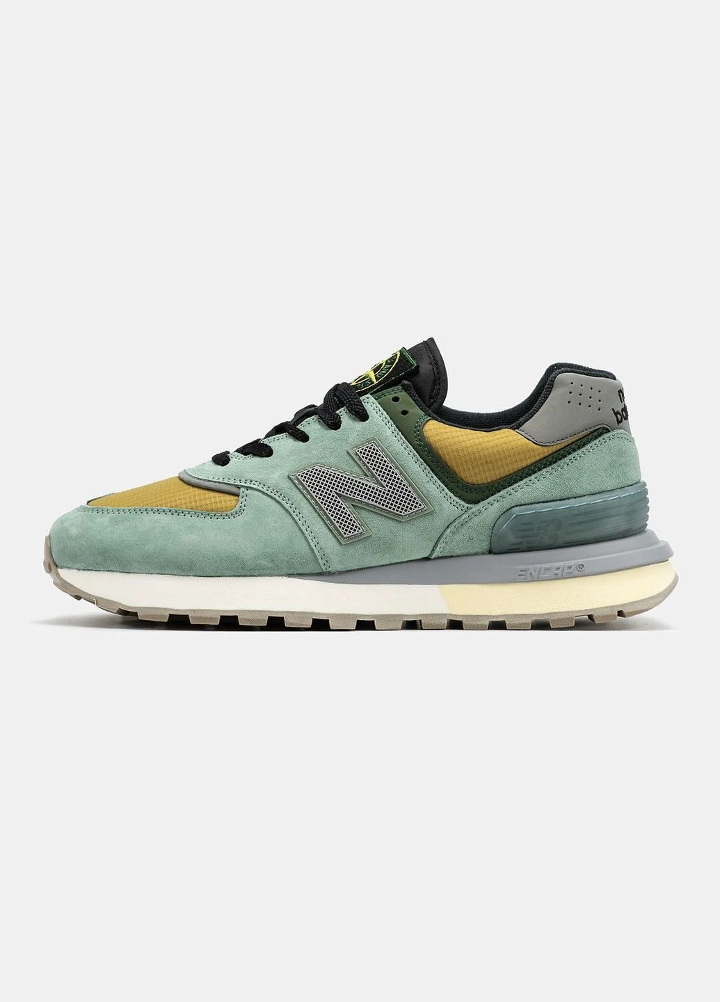 Комбіновані Осінні кросівки чоловічі new balance No Brand 574 x Stone Island