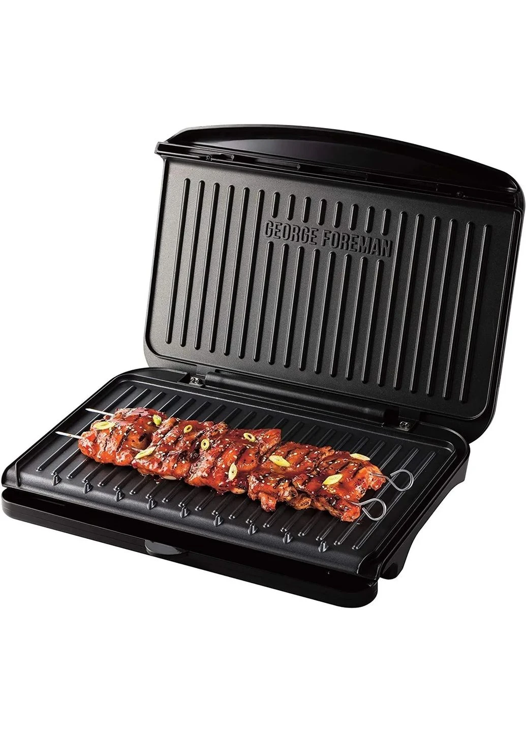 Гриль George Foreman прижимний Fit Grill XL 2400Вт, з однією температурною настройкою, пластиковий корпус, чорного кольору. Russell Hobbs (393457714)