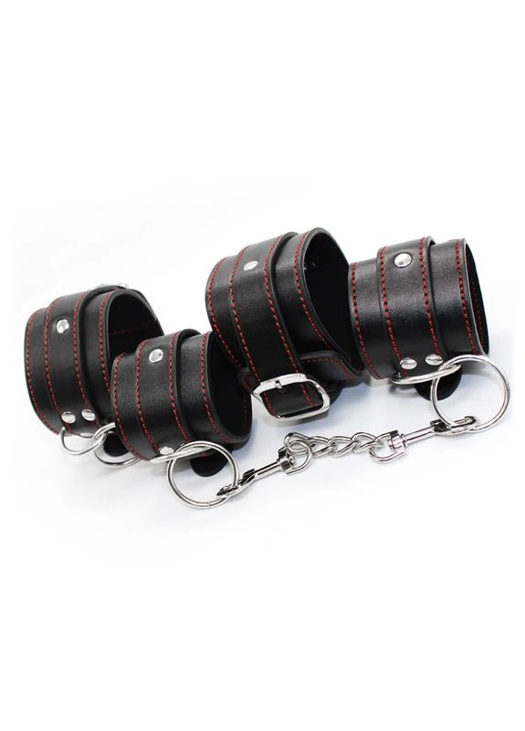 Комплект бдсм аксессуаров Black Line Bondage Kit 3 Pieces Vscnovelty (381406271)