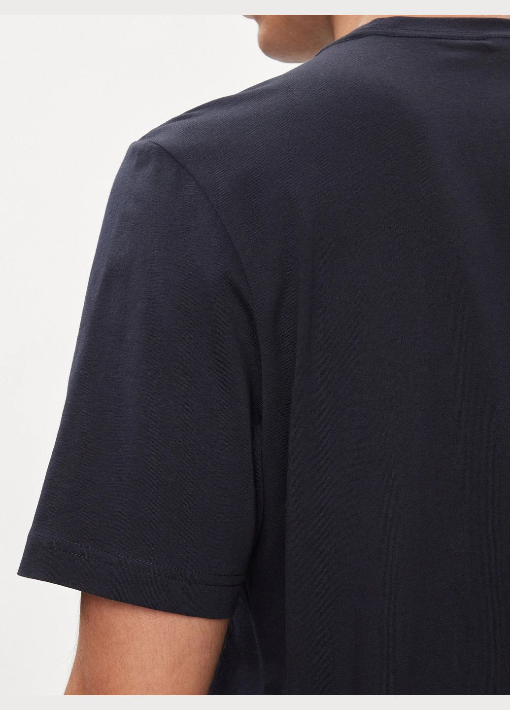 Темно-синяя футболка adidas Essentials Single Jersey Embroidered Small Logo HY3404