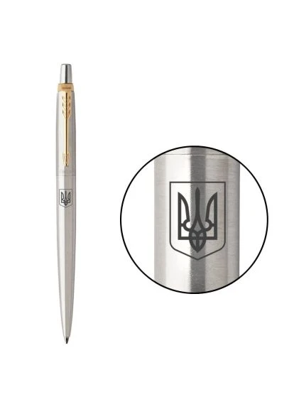 Ручка шариковая JOTTER 17 UKRAINE SS GT BP Герб Украины (16032_T005b) Parker JOTTER 17 UKRAINE SS GT BP Герб України (401138272)