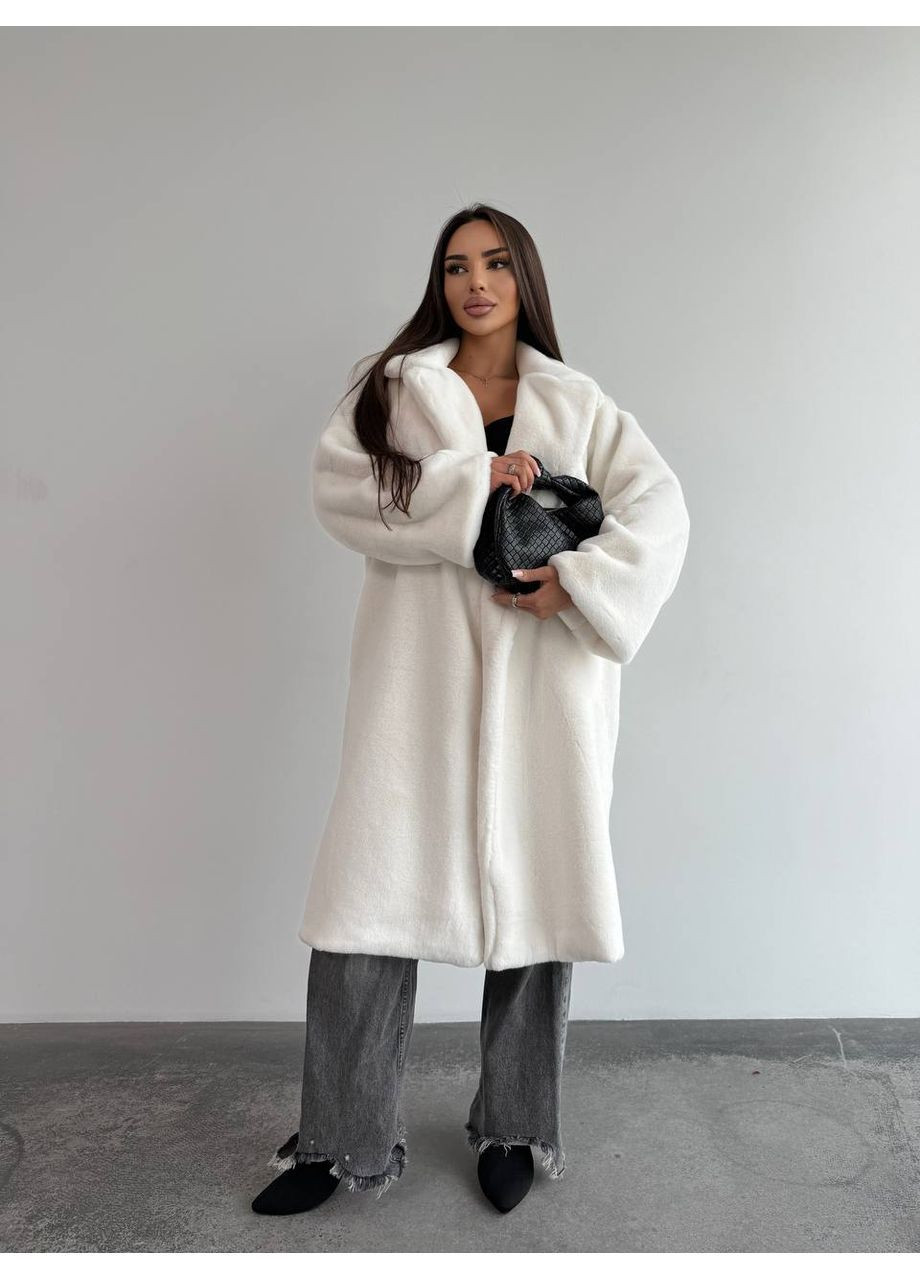 Жіноча шуба на підкладці подовженого крою з поясом MonCher (363849353)