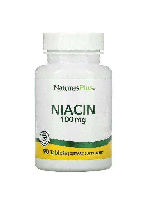 Ніацин, Niacin,, 100 мг, 90 таблеток Nature's Plus (380905906)