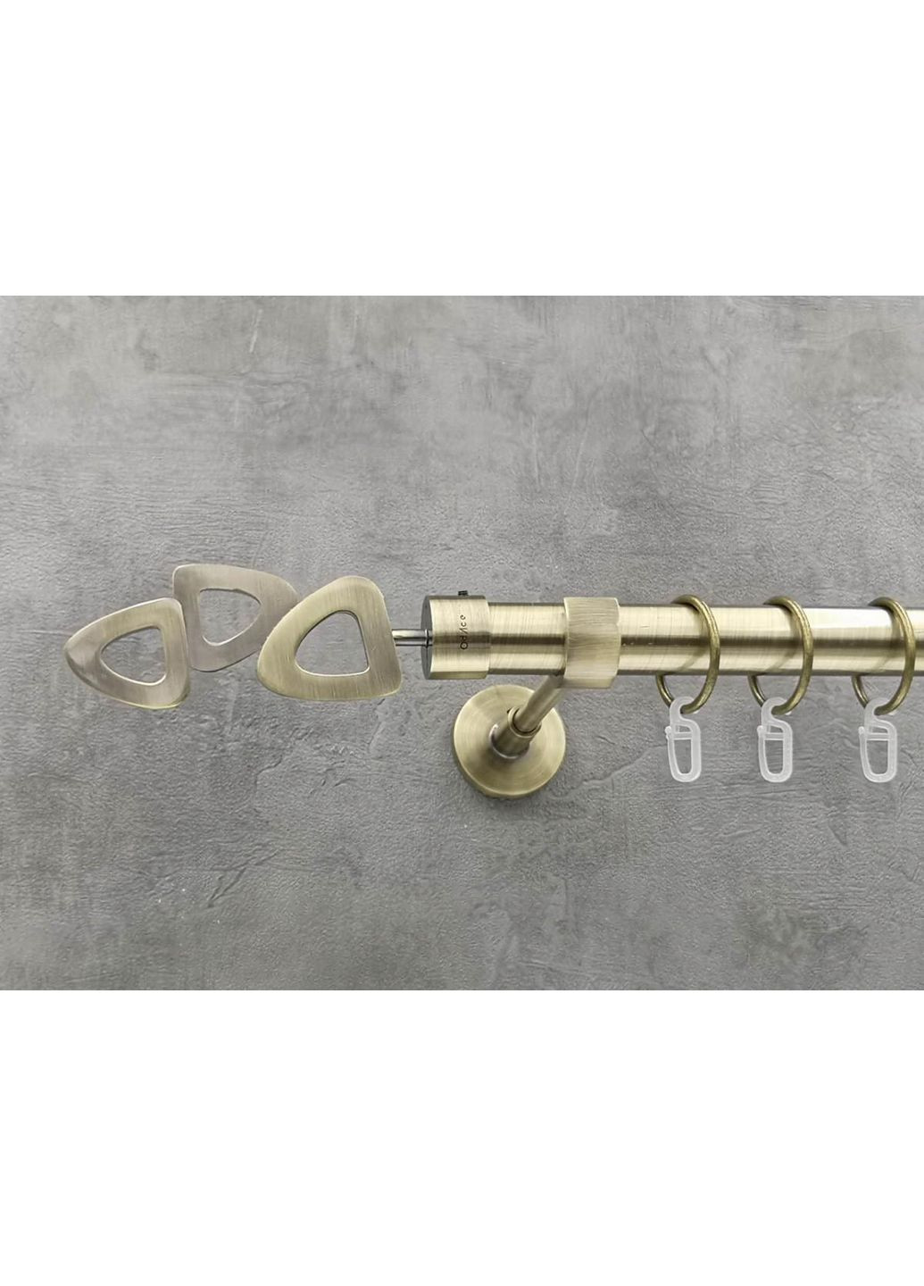 Карниз Лілет гладка штанга одинарний модерн 25 мм 400 см Антик Quadrum (352781806)