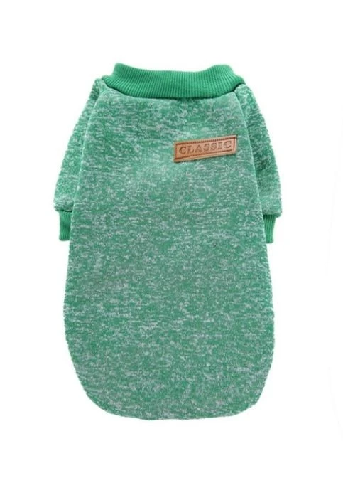Кофта для собак и котов Green рябая зеленая A: 20 см B: 31 см C: 19 см 7068 Ecotoys (276530727)
