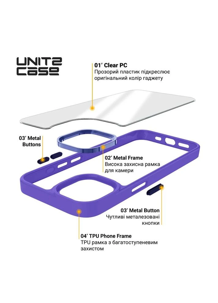 Чохол UNIT2 для Apple iPhone 15 Pro Max Lavander (ARM69991) ArmorStandart (323099462)