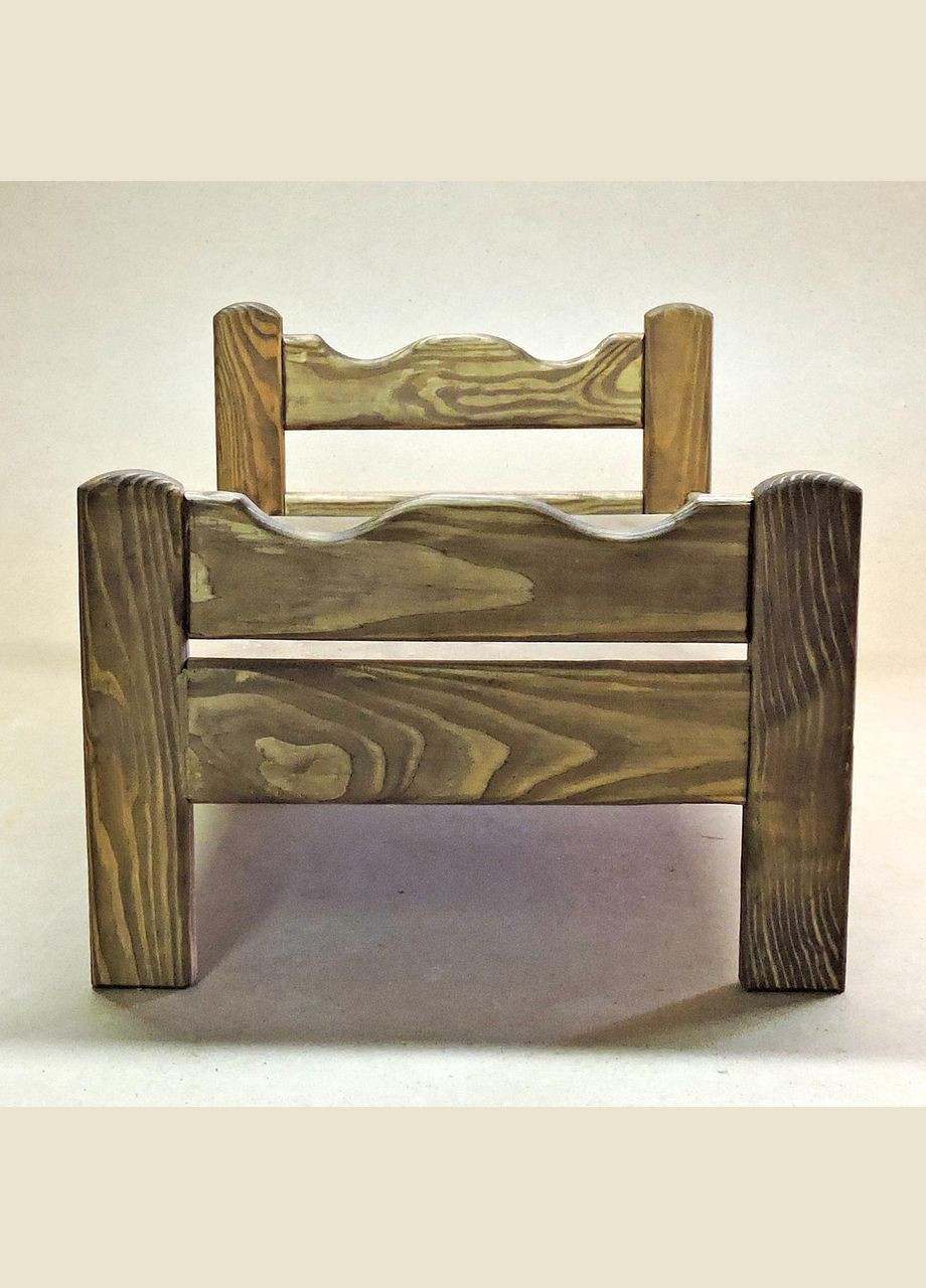 Кровать для кукол из дерева Ариэль капучино (КРТ-000103) No Brand (328605892)