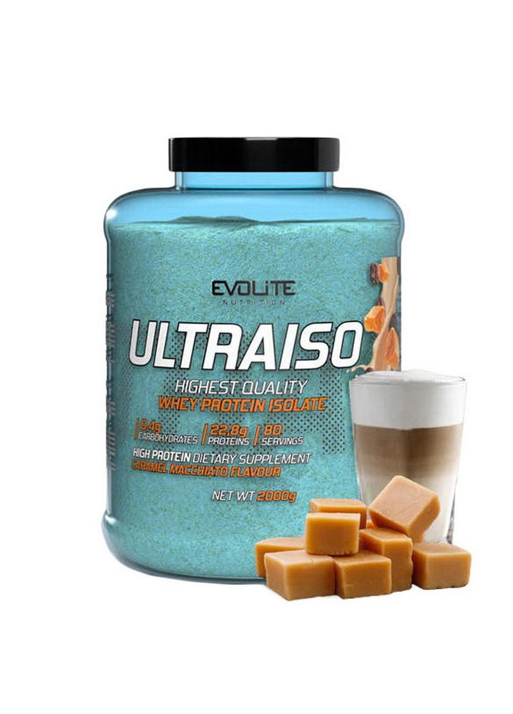 Протеїн Ultra Iso (2 kg, caramel macchiato) Evolite Nutrition (296191775)