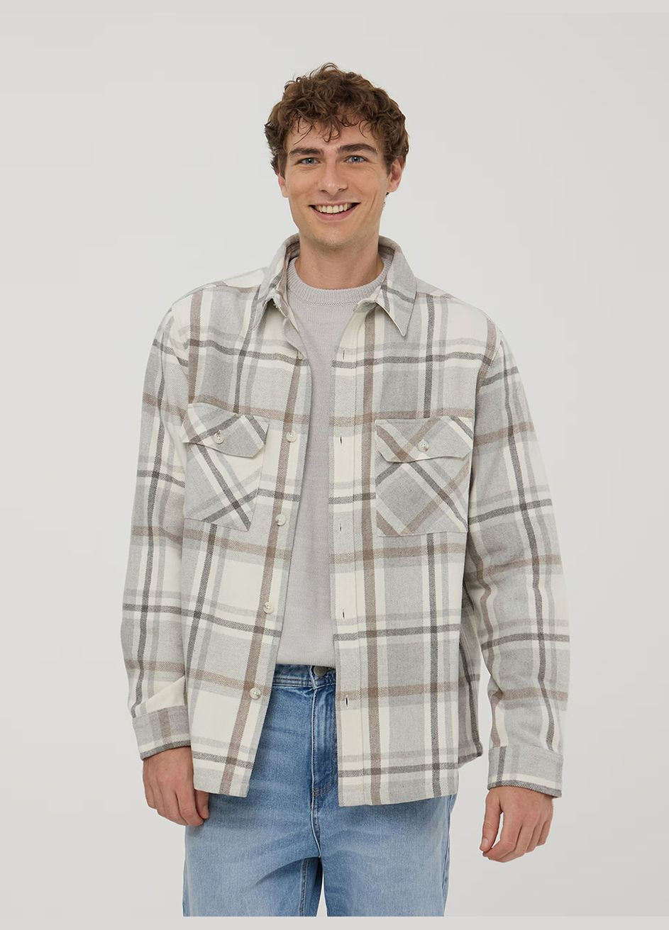 Бежевая рубашка Terranova