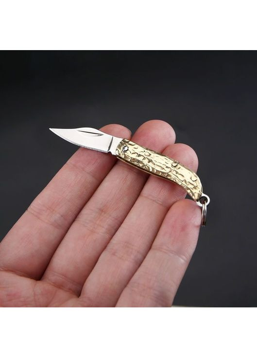 Брелок - многофункциональный сложный туристический мини-нож брелок “Золотой молот” No Brand (367038421)