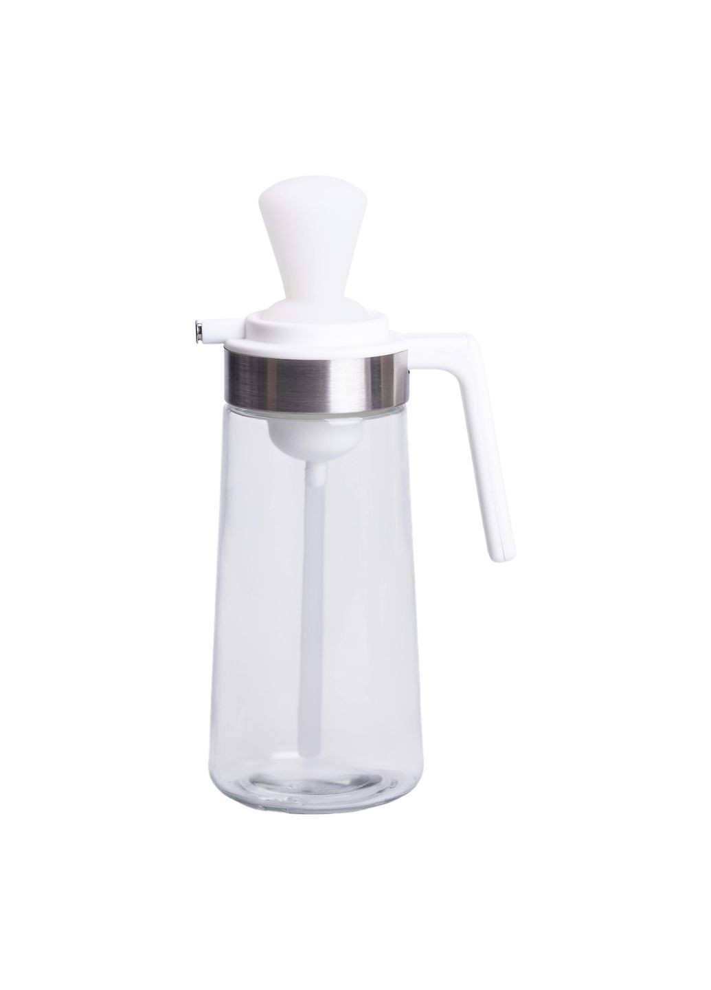 Бутылка для масла стеклянная 2 в 1 с пробкой и силиконовой кисточкой 550 мл, Yiwu (328440471)