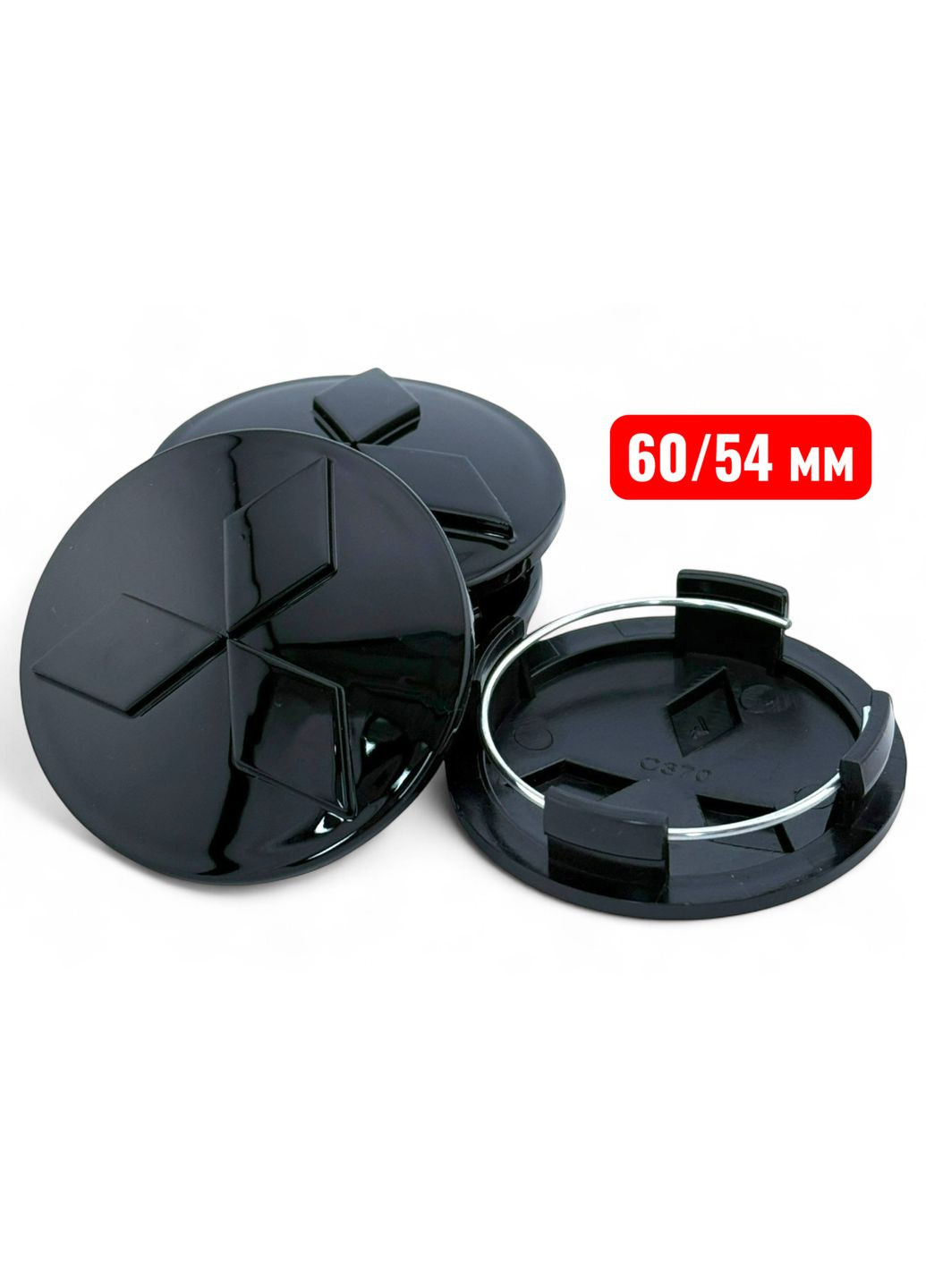 Колпачки в диски 60/54 заглушка для дисков Мицубиси (4 шт.) No Brand (364958970)