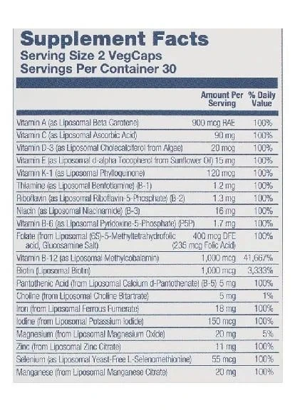Мультивітаміни для жінок, Women's Liposomal Multivitamin,, ліпосомальні, 60 вегетаріанських капсул Solaray (362971504)