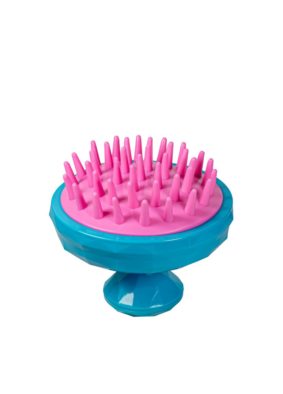 Масажна щітка шабер для миття голови з контейнером для шампуню HXM007 No Brand (367985280)