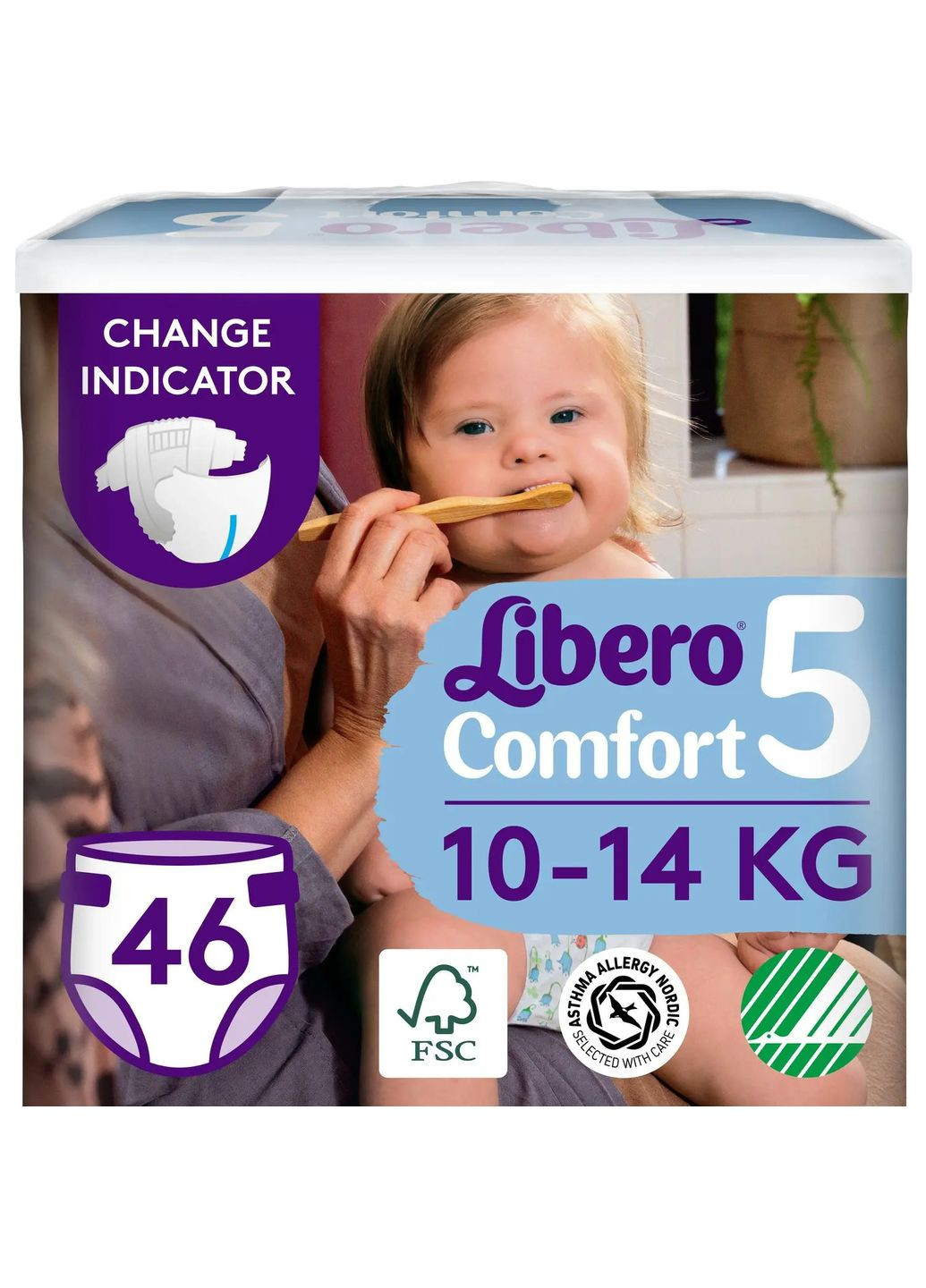 Подгузники на липучках Comfort 5 (10-14 кг), 46 шт. Libero (327223314)