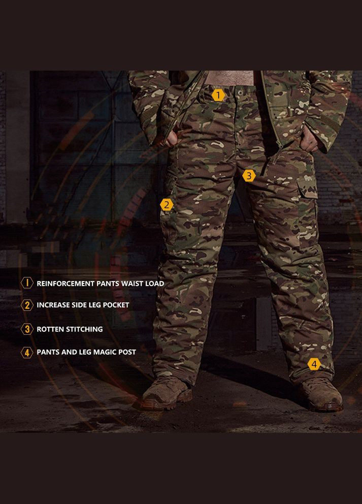 Тактические (боевые) зимние штаны Hot Reflection Cold Cotton (M) Tactic (301649758)
