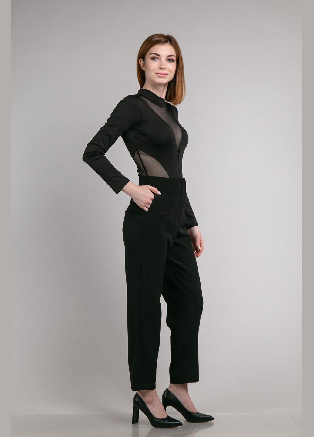 Брюки зауженные с высокой посадкой CHICLY (315316921)