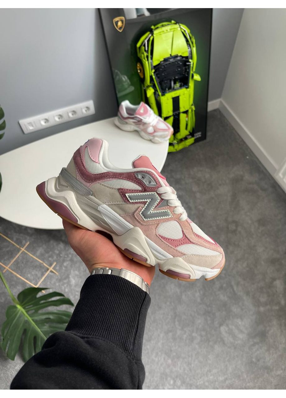 Розовые демисезонные кроссовки мужские и женские new balance 9060 pink beige | нью беланс 9060 розовые No Brand