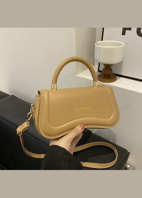 Жіноча сумка Fashion 8414 крос-боді бежева No Brand (306709494)