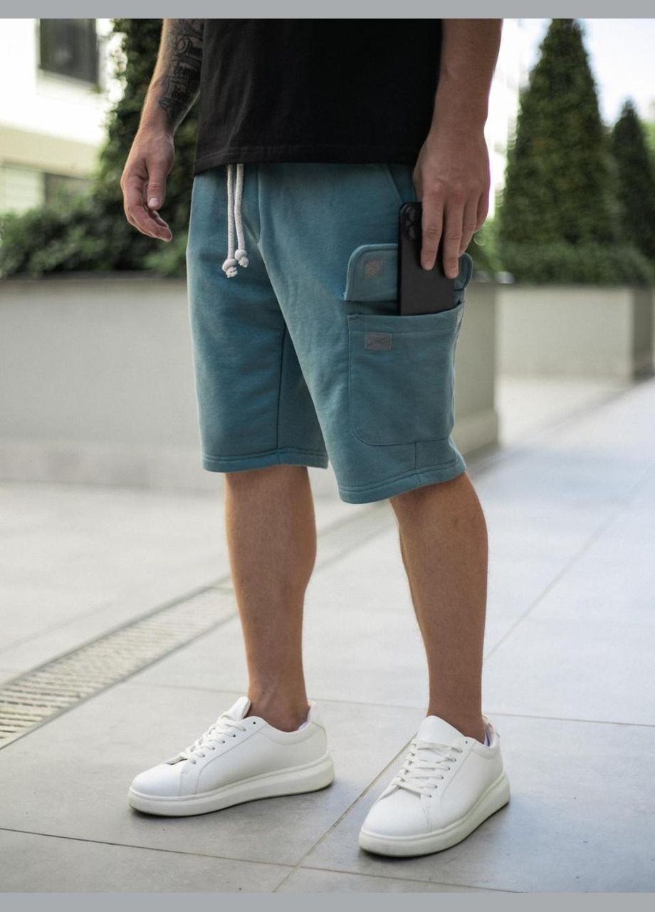 Летние шорты удобные для парней на резинке хлопковые, пляжные стильные Турция свободные классические Intruder (359381171)