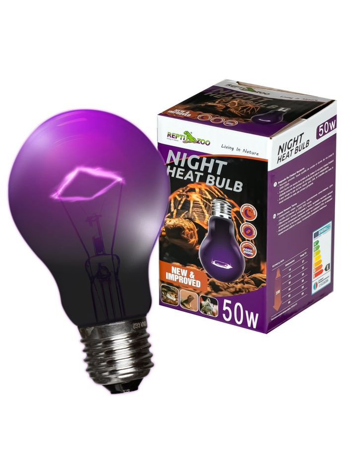 Ночная лампа Night Heat Bulb с подогревом 50W Repti-Zoo (327433043)
