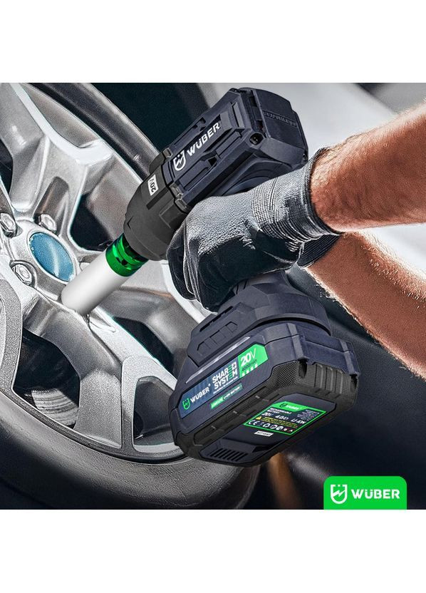 Гайковерт акумуляторний ударний 1000Нм Wuber (367182341)