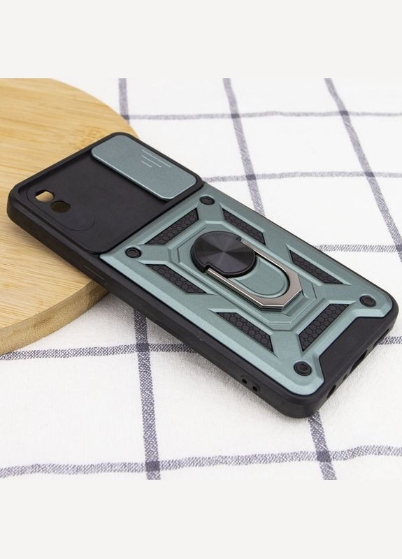 Ударостійкий чохол Camshield Serge Ring для Xiaomi Redmi 9A Green No Brand (340063945)