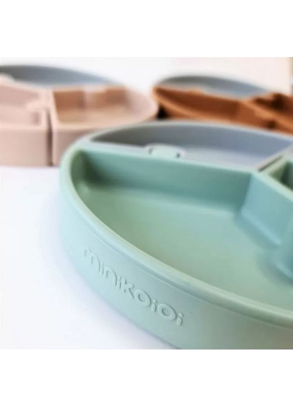 Секционная тарелка Puzzle на присоске 19 см Pinky Pink/Powder (101050058) MinikOiOi (323109685)