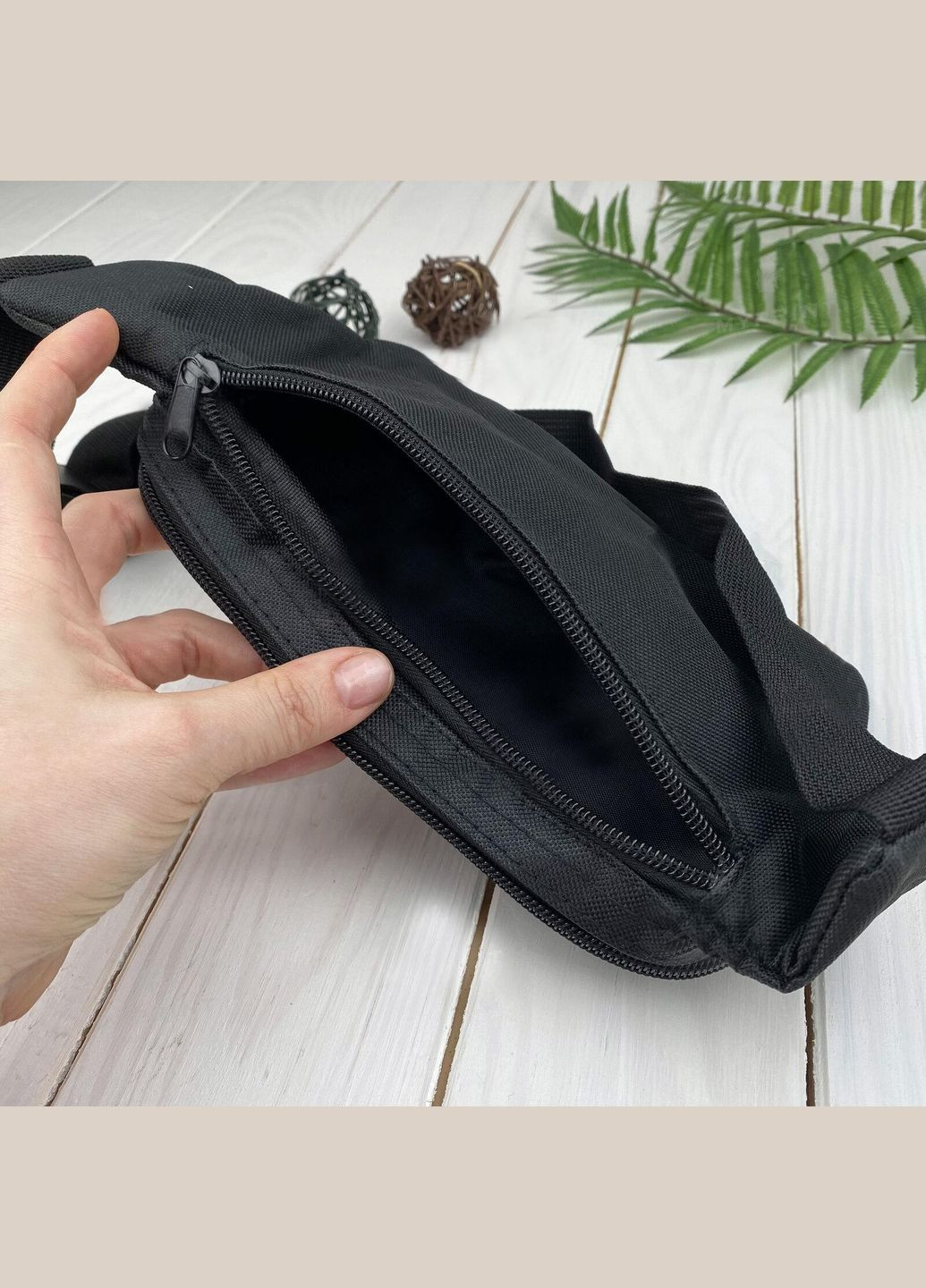 Сумка на пояс (через плече) бананка, Сімпсони #006 унісекс, 14*22 см, чорний No Brand (316122088)