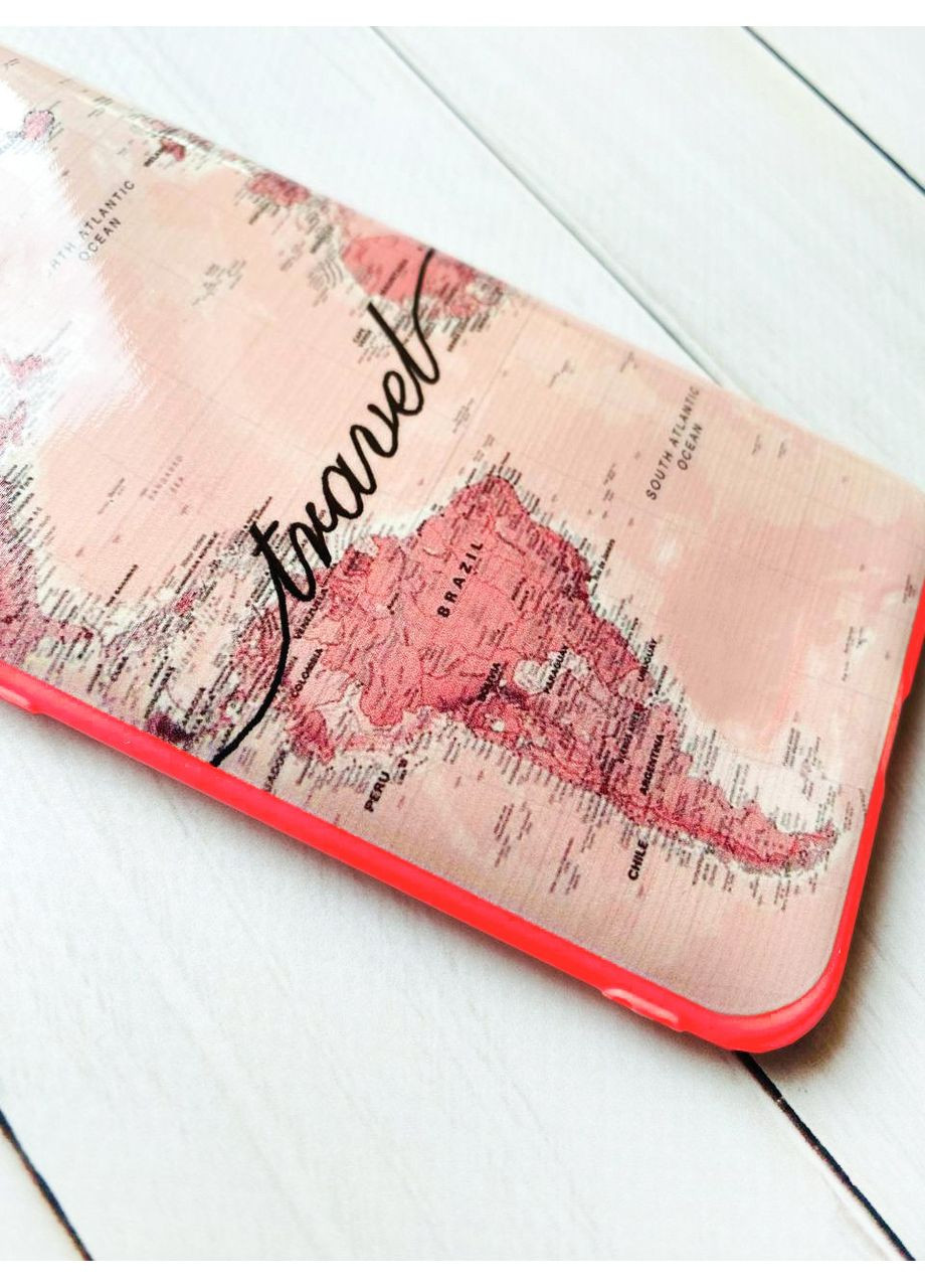 Чохол з червоними боками на Xiaomi Poco X4 Pro 5G:: Карта (принт 319) Creative (360711197)