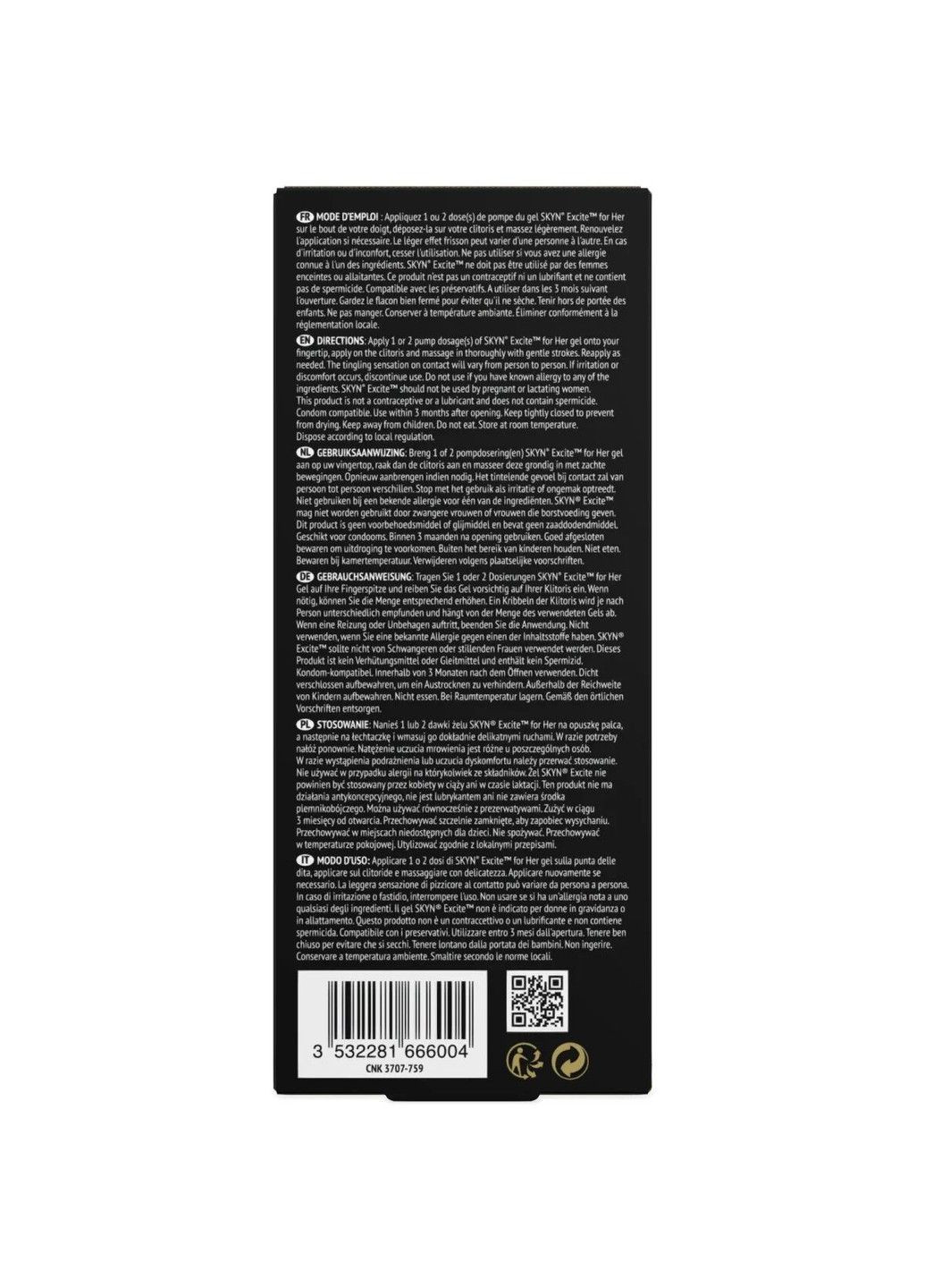 Возбудительный гель Excite for her 15 мл SKYN (334726312)