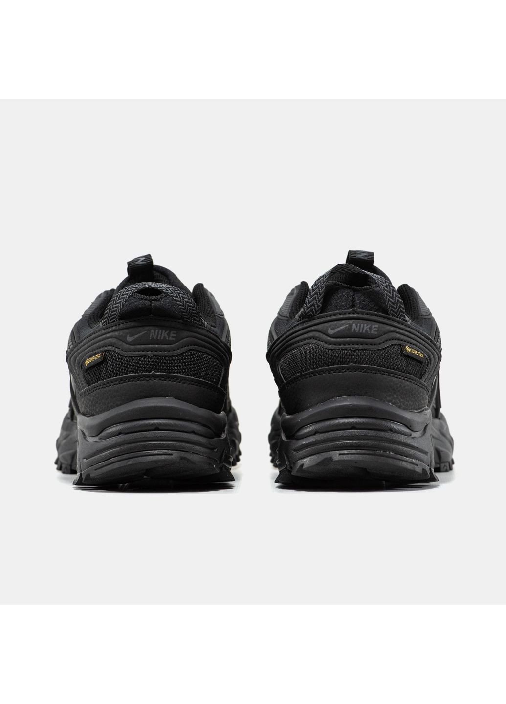 Черные демисезонные кроссовки мужские nike v2k black gore-tex termo | найк в2к рантекк термо черные No Brand