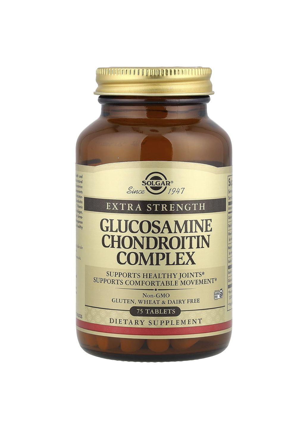 Глюкозамин хондроитин комплекс, Glucosamine Chondroitin,, экстра сила, 75 таблеток Solgar (351384693)