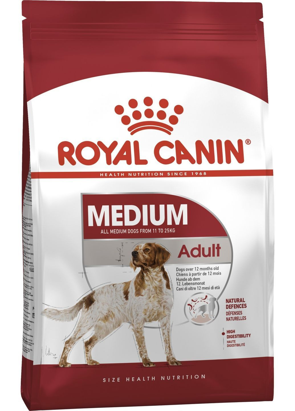 Сухий корм Medium Adult для дорослих собак середніх порід старше 12 місяців 15 кг Royal Canin (366889868)