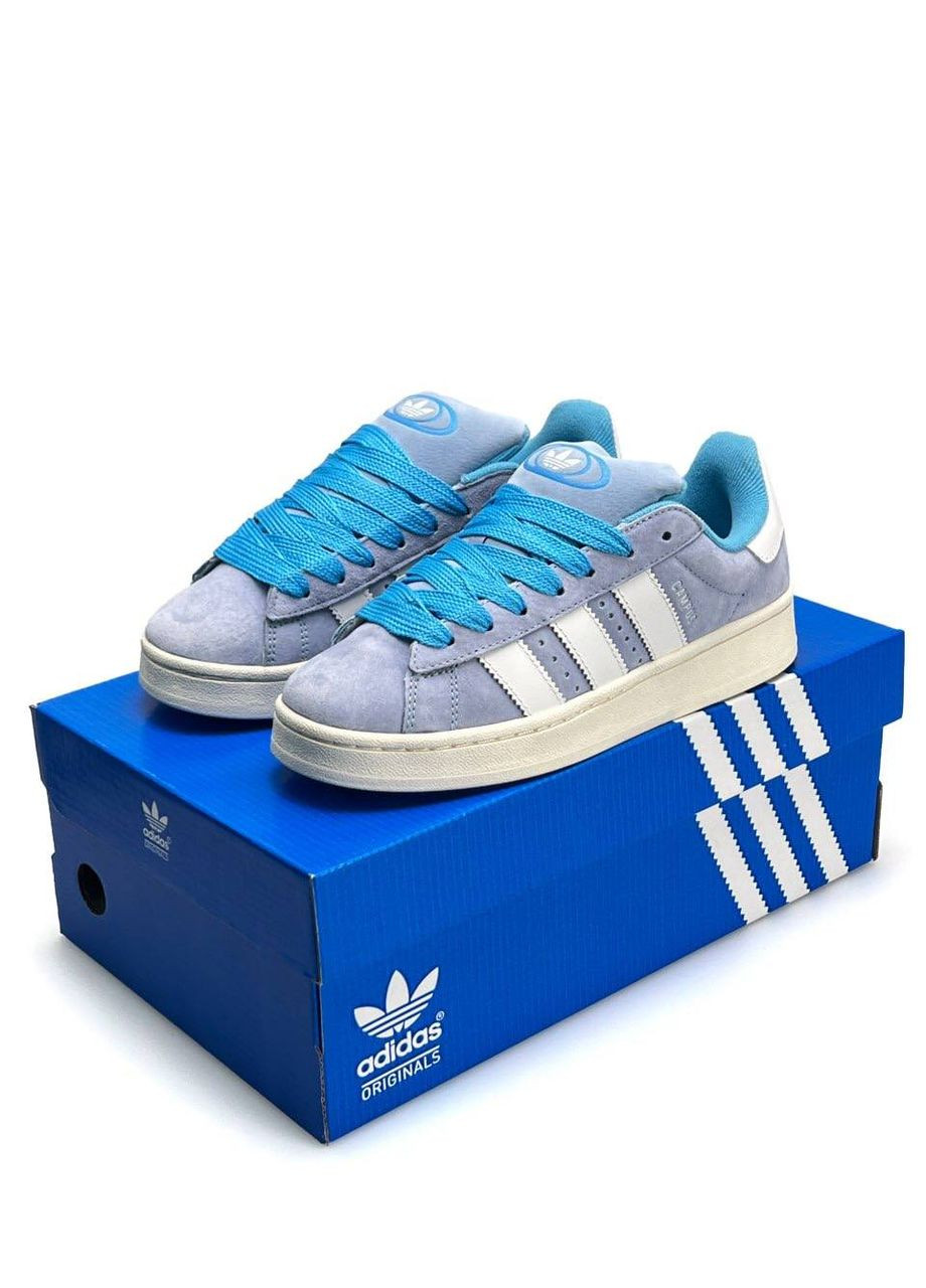 Кросівки жіночі Adidas No Brand Campus 00S New Blue White блакитні демісезони (315773831)