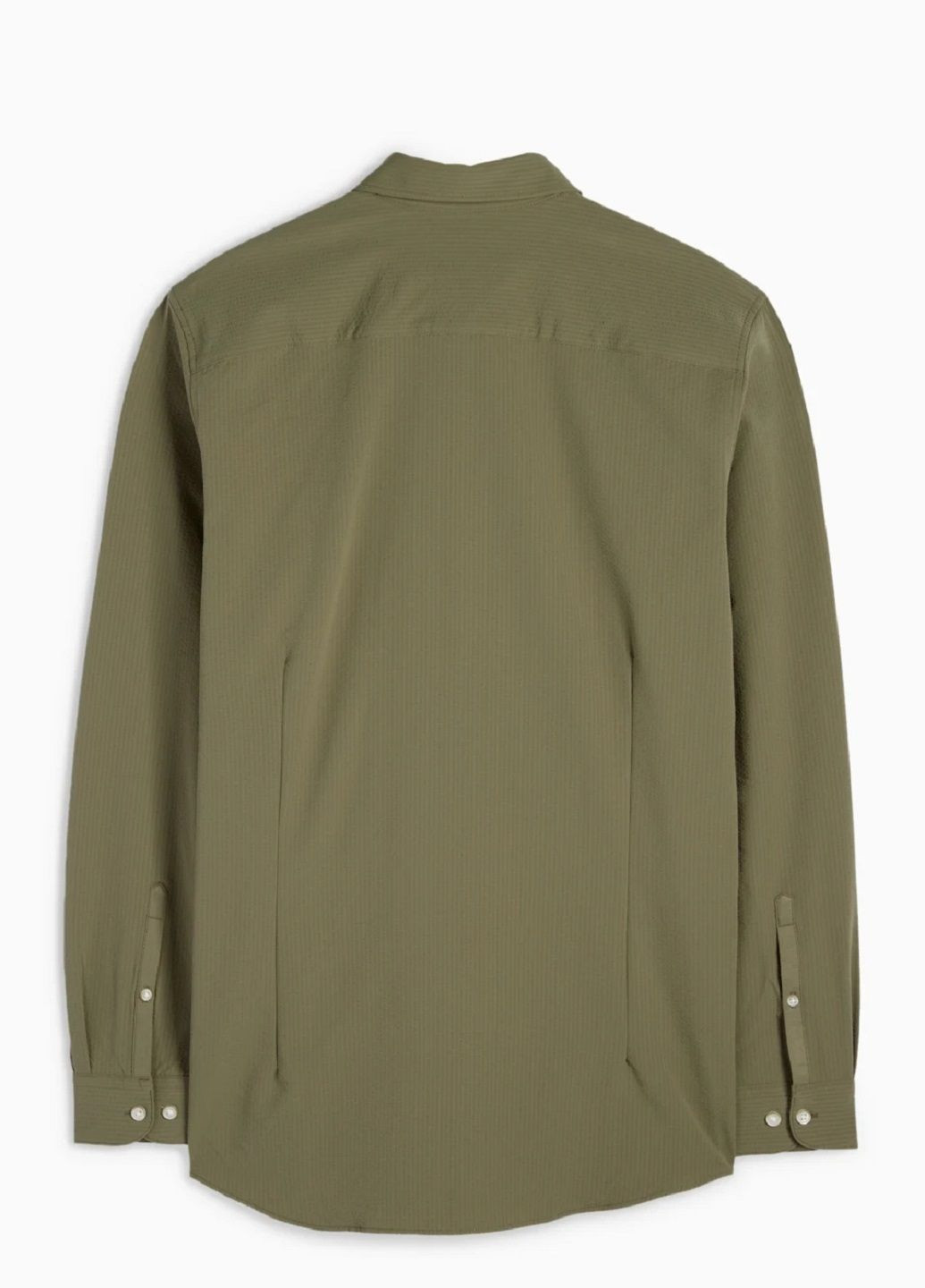 Темно-зеленая классическая рубашка однотонная C&A